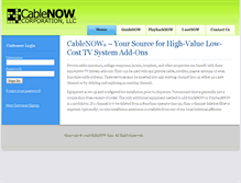 Tablet Screenshot of cablenowcorp.com